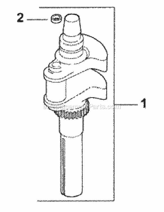 Cv730-0025 Crankshaft Diagram and Parts List for M54-KH 53BB5B8W750 Cub Cadet Sprayer